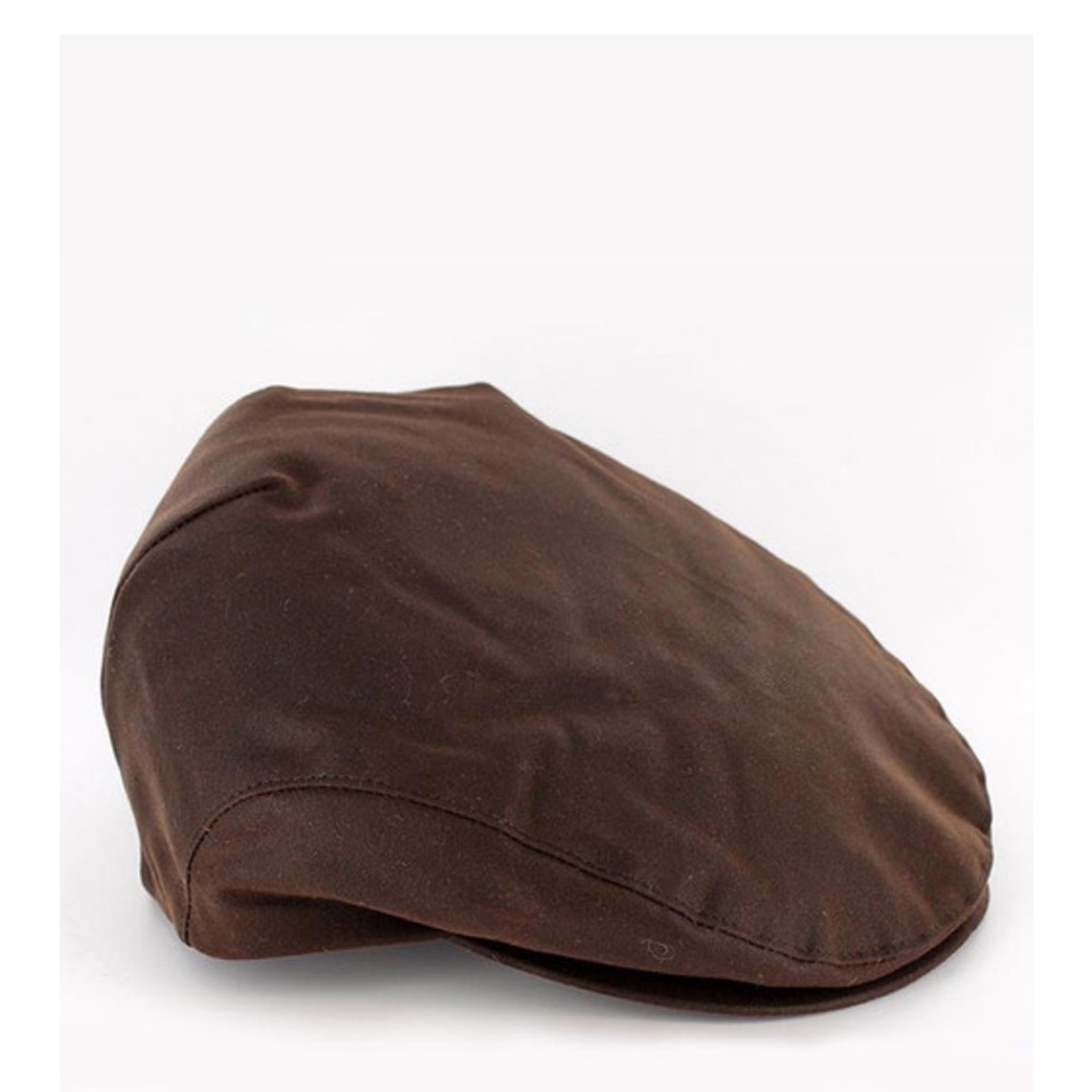 Mucros Weavers Brown Wax Trinity Cap 100% Waxed Cotton Irish Made Size S - Picture 2 of 7